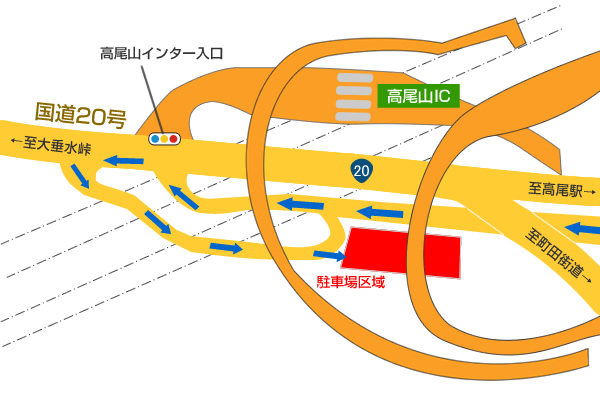 大型自動車駐車場案内図